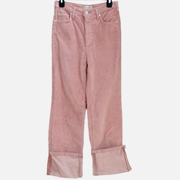 Brand New Pilcro The Scotty Cuffed High Rise Straight-Leg Jeans;Corduroy Edition - Picture 5 of 10